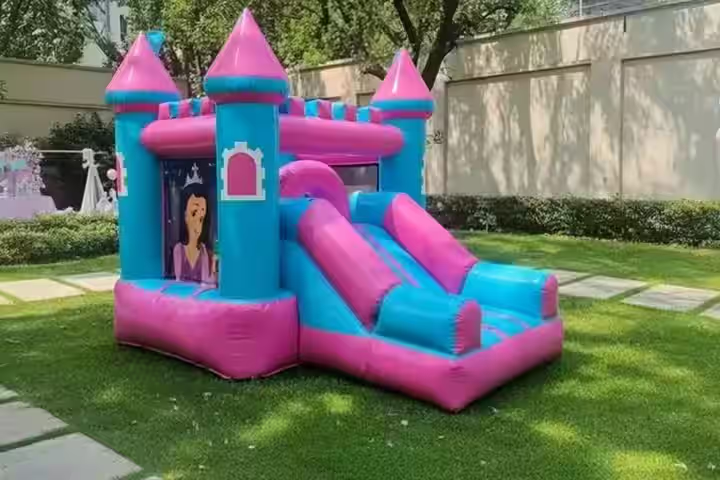 Alquiler inflable Castillo de Princesas evento - Inflable para cumpleaños fiestas infantiles CDMX