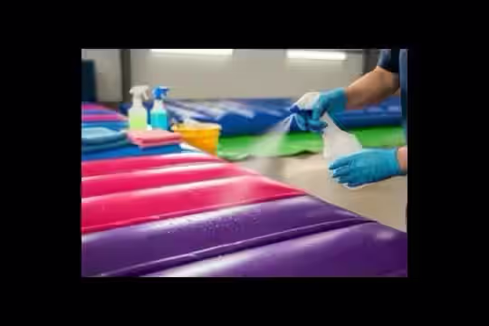 Sanitización profesional de inflables - Limpieza profunda garantizada